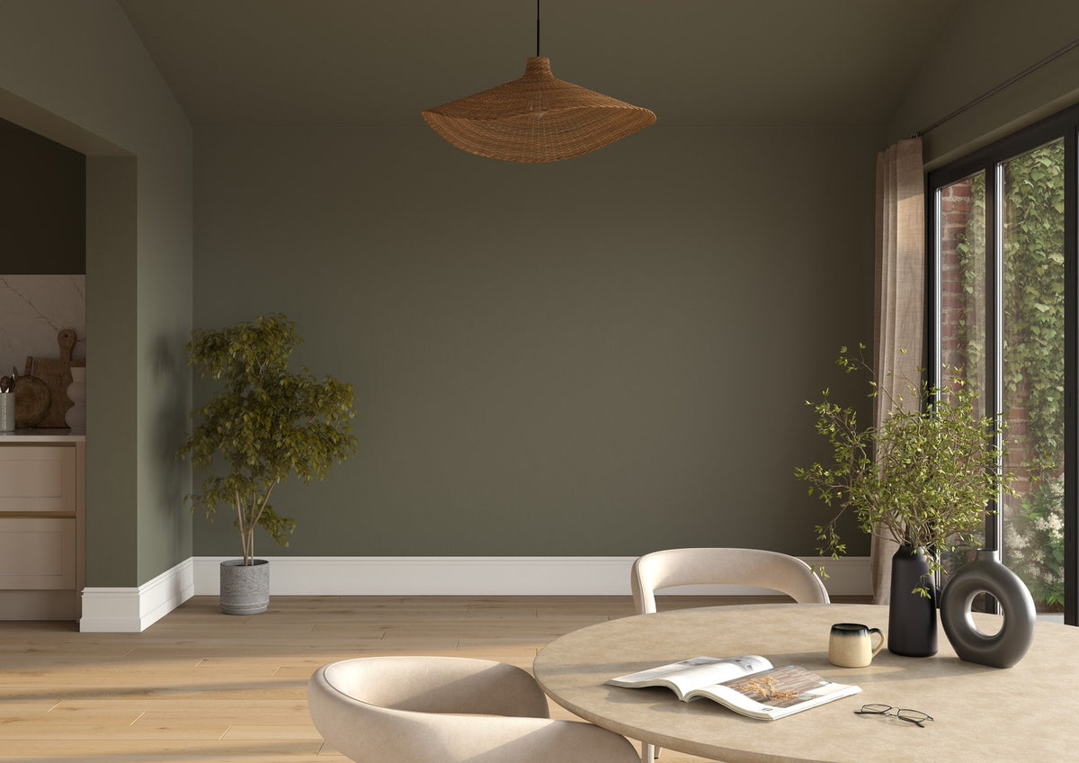Dulux Heritage DH Slate on the walls of a room setting