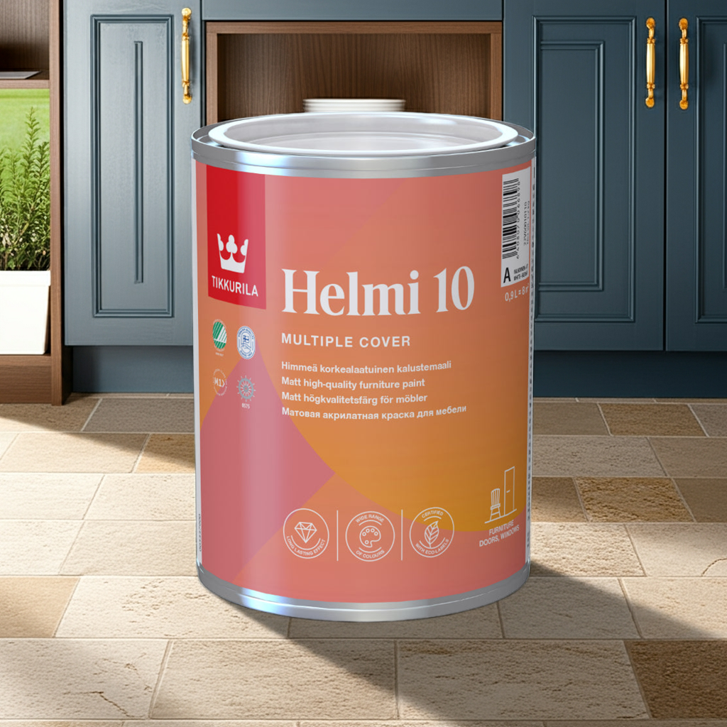 Helmi 10 Water-Based Acrylic Matt Wood Paint - Tinted Colour