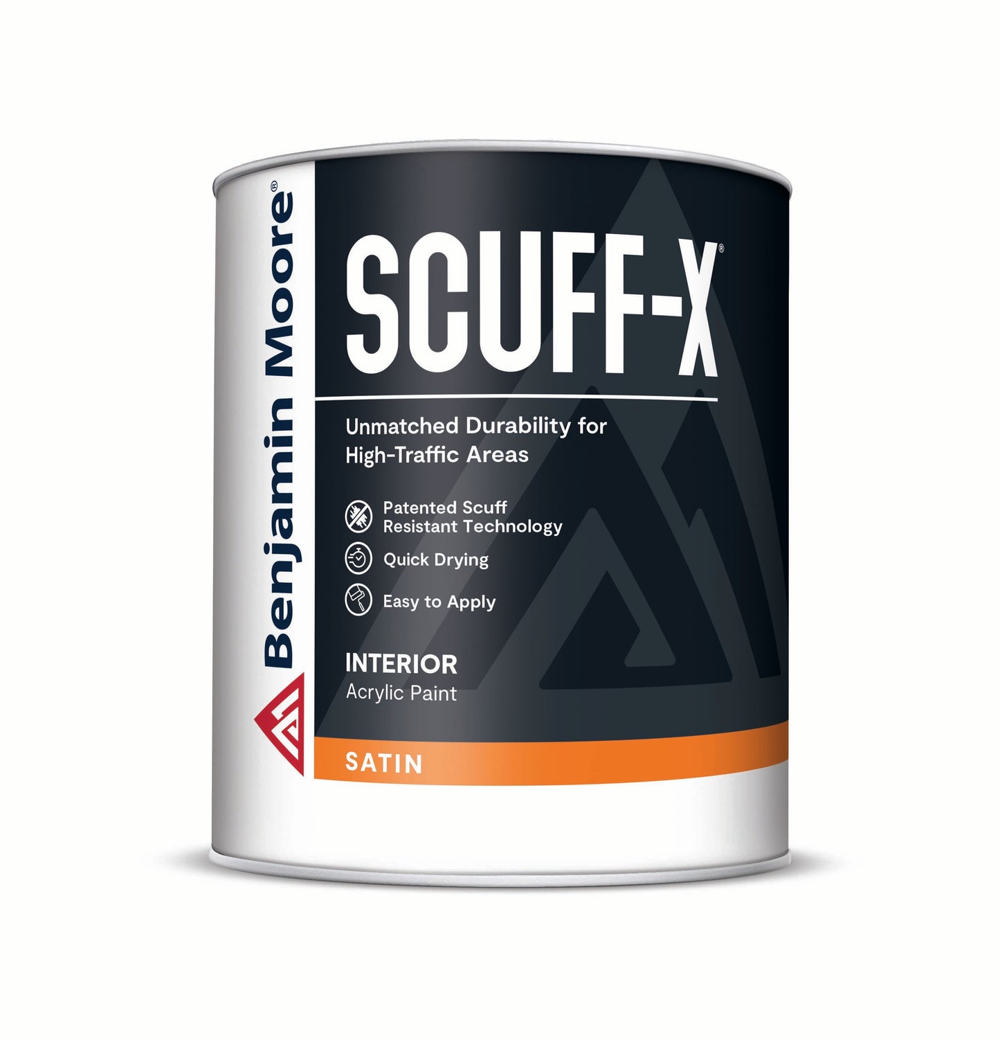 Benjamin Moore Scuff-X Satin Super White - 1 Quart (946ml)