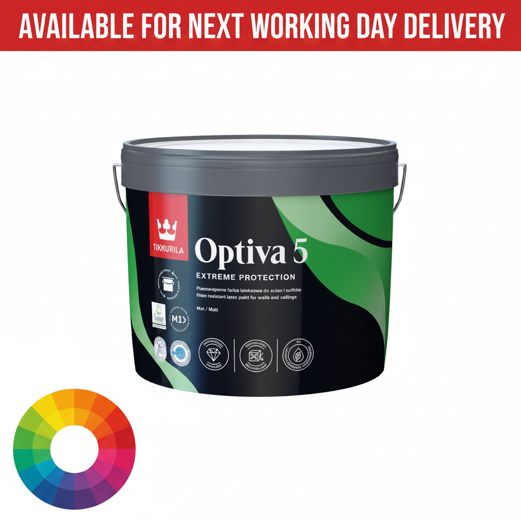 Tikkurila Optiva 5 High Quality Scrubbable Matt - Tinted Colour