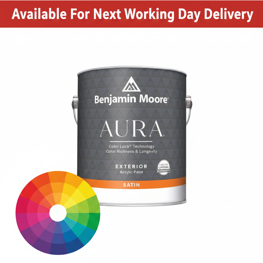 Benjamin Moore Aura Exterior Satin Gallon (3.79L) Tinted Colours, alternative view