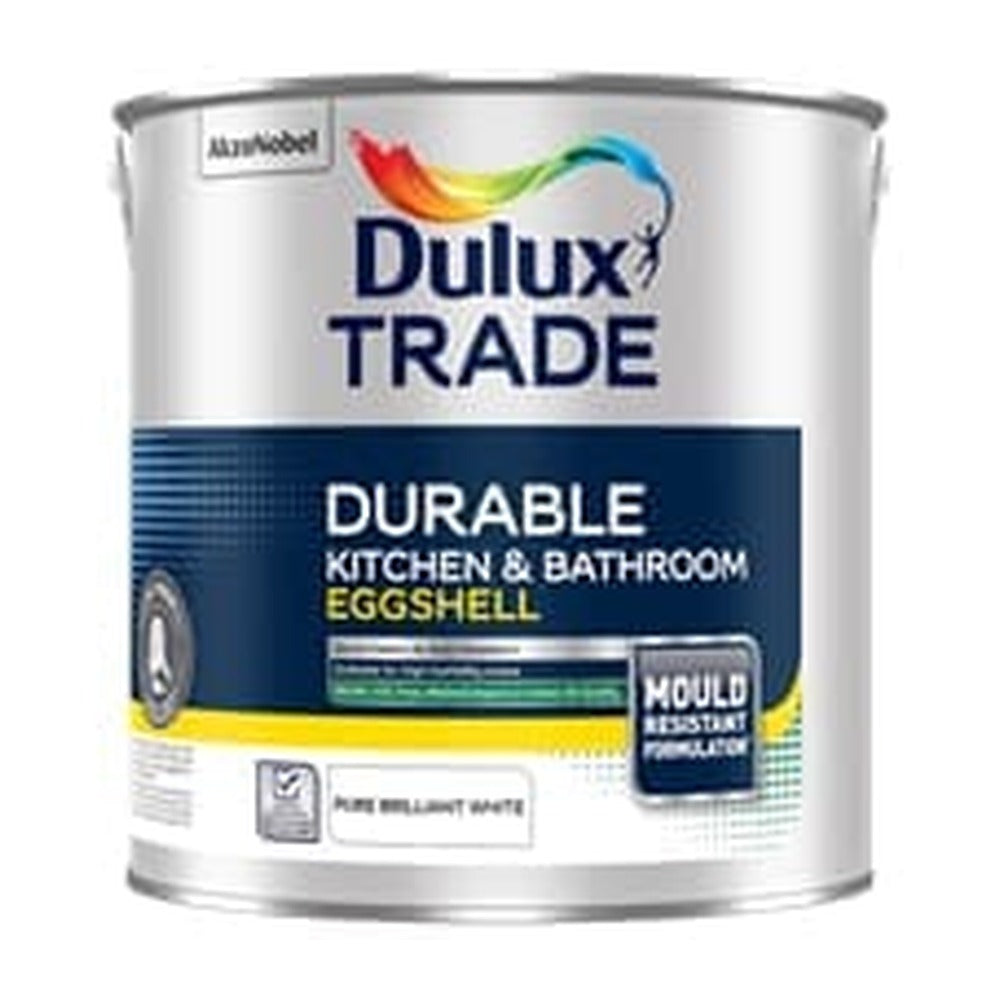 Dulux Trade Durable Kitchen & Bathroom Eggshell - Pure Brilliant White