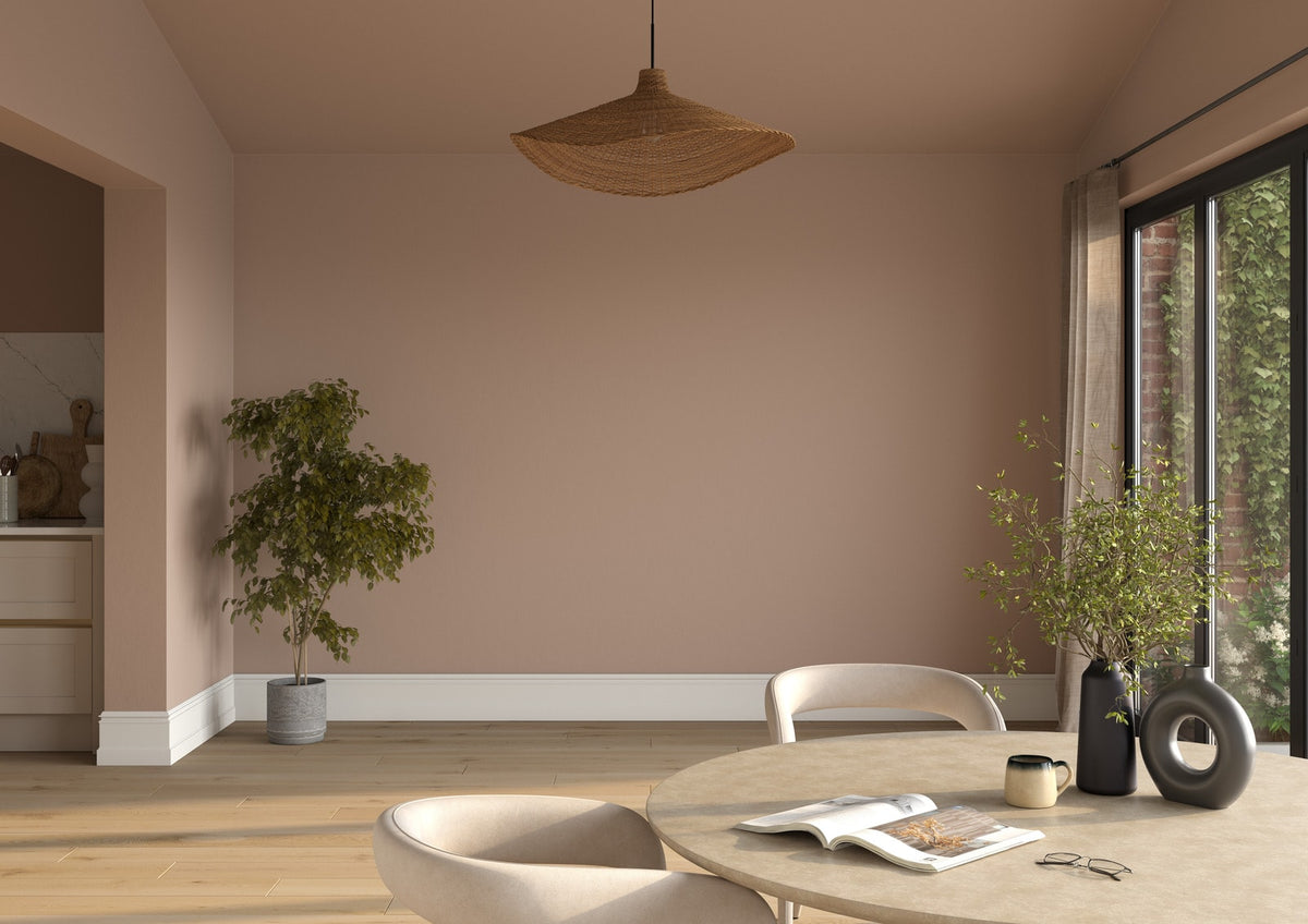 Dulux Heritage Mid Umber on the walls of a room setting