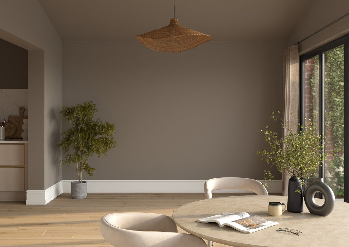 Dulux Heritage Mud Lark on the walls of a room setting