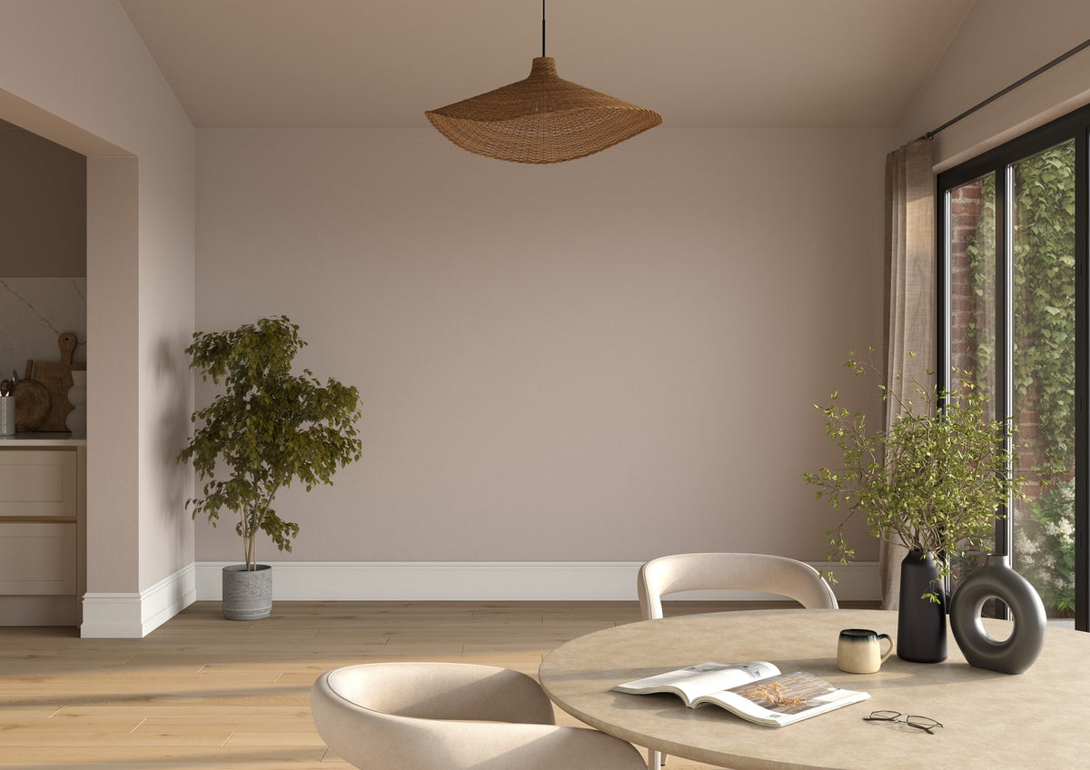 Dulux Heritage Pumice Brown on the walls of a room setting
