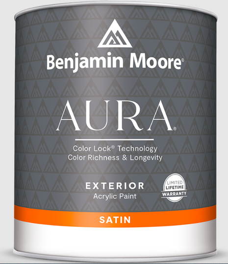Benjamin Moore Aura Exterior Satin Gallon (3.79L) Super White