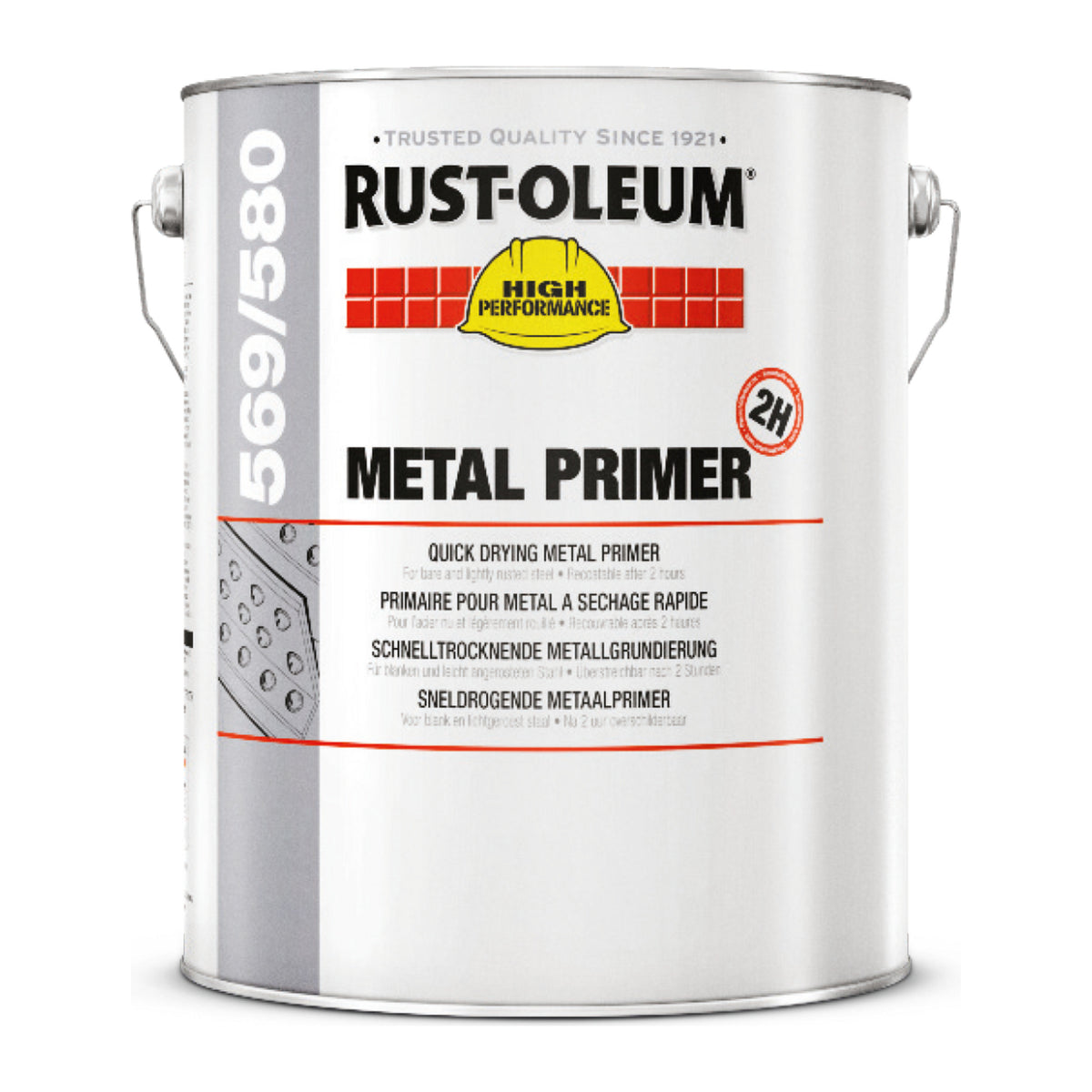 Rust-Oleum 569/580 Quick Drying Metal Primer 5 litre tin