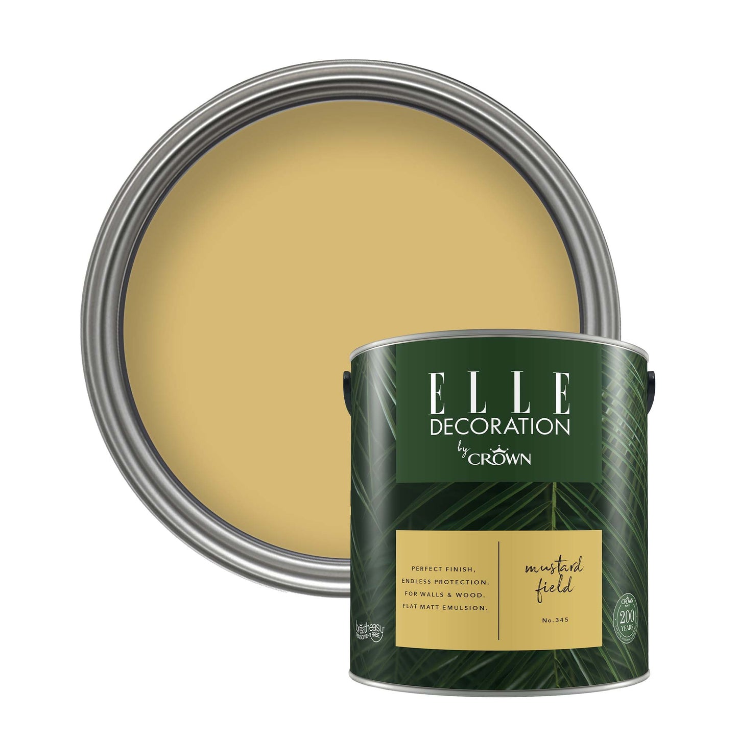 Crown Retail Elle Decoration Flat Matt - Mustard Field
