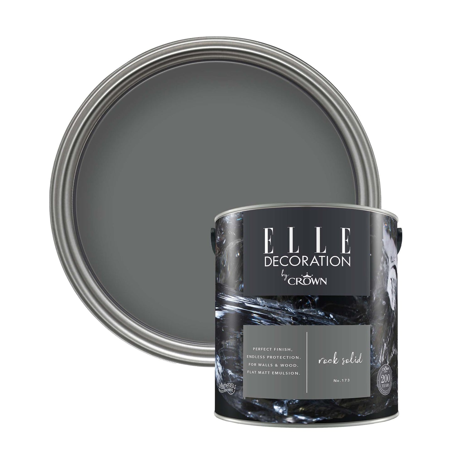 Crown Retail Elle Decoration Flat Matt - Rock Solid