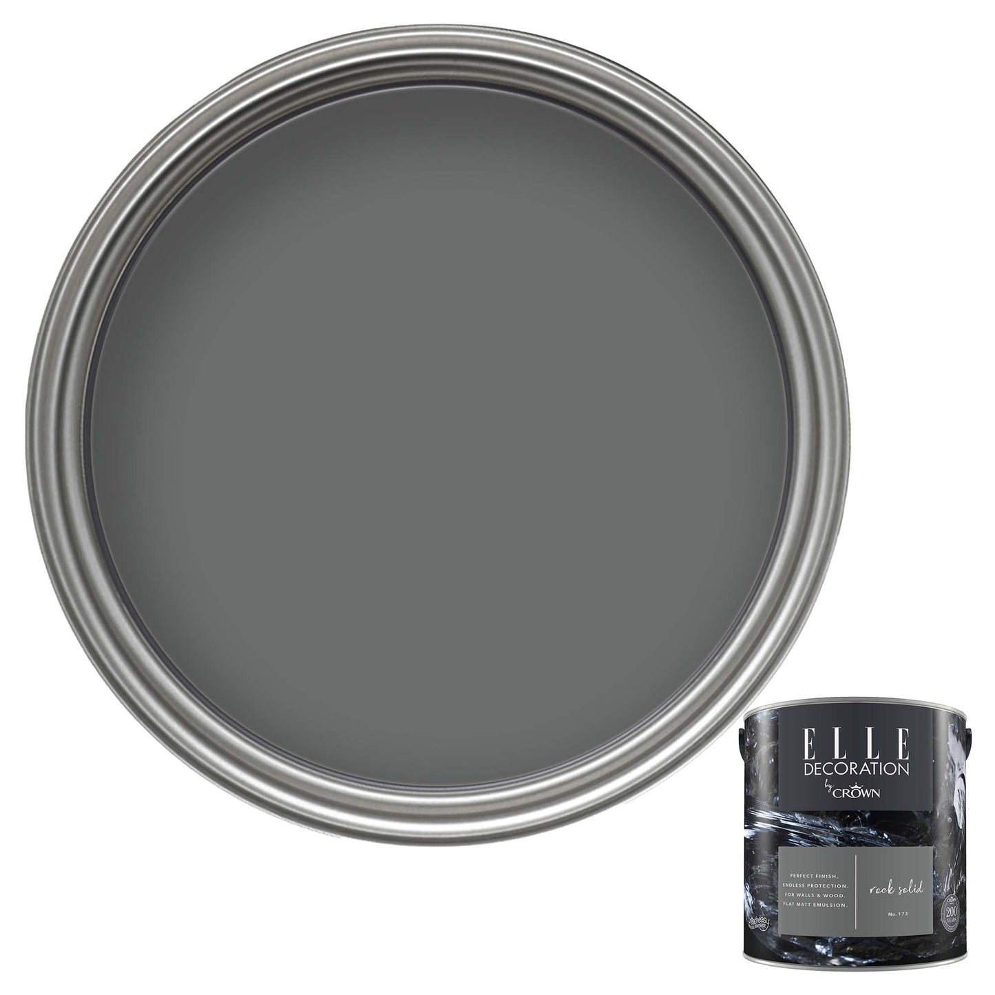 Crown Retail Elle Decoration Flat Matt - Rock Solid