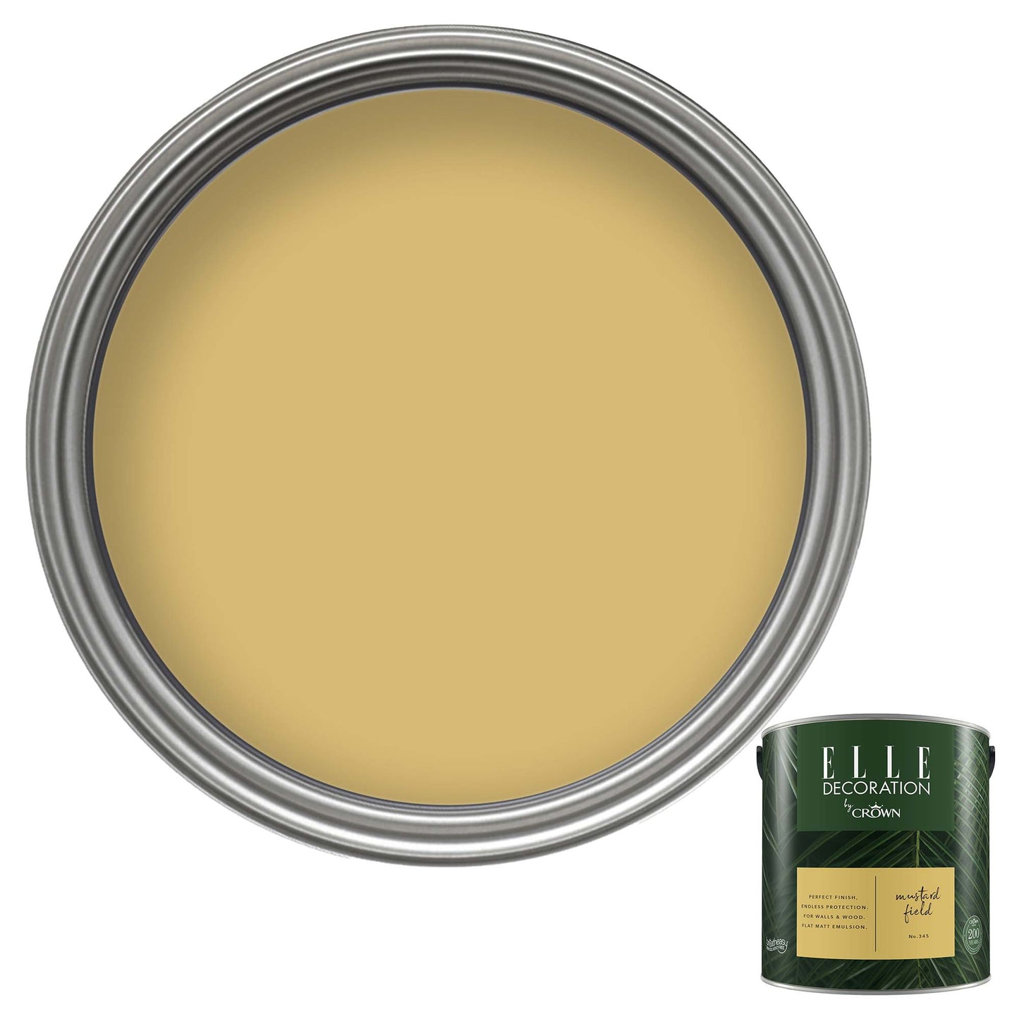 Crown Retail Elle Decoration Flat Matt - Mustard Field