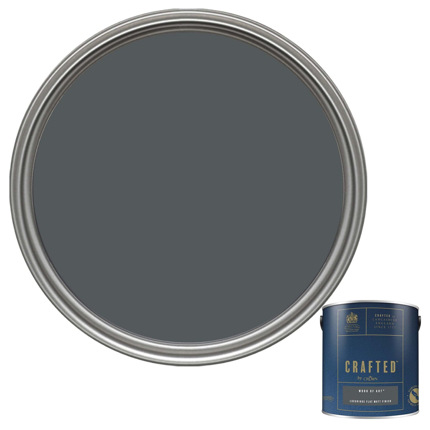 Crown Crafted Luxurious Flat Matt Finish Paint - Work of Art - 2.5 Litre