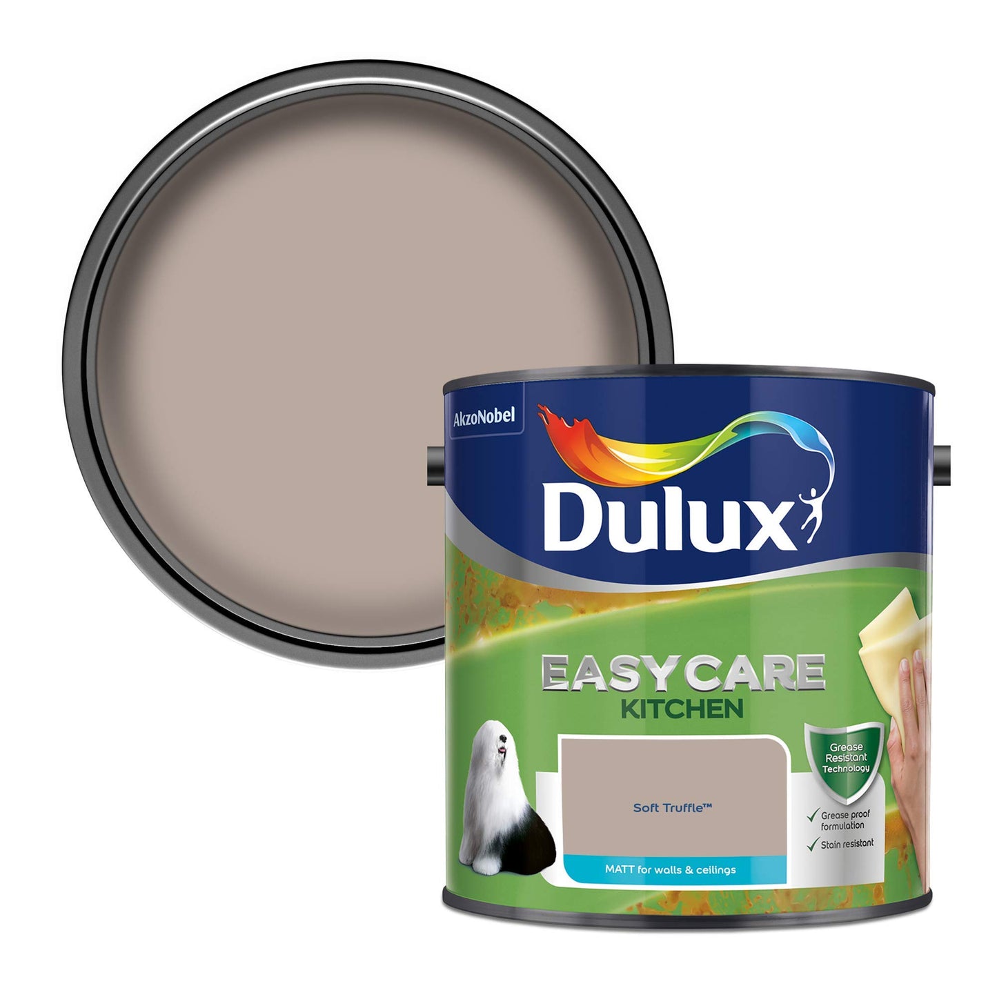 Dulux Easycare Kitchen Matt Paint - Soft Truffle - 2.5 Litre