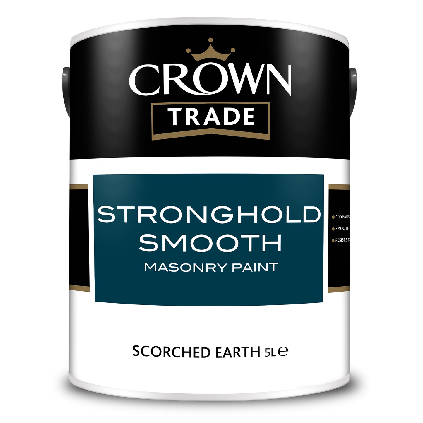 Crown Trade Stronghold Smooth Masonry Paint - Scorched Earth - 5 Litre