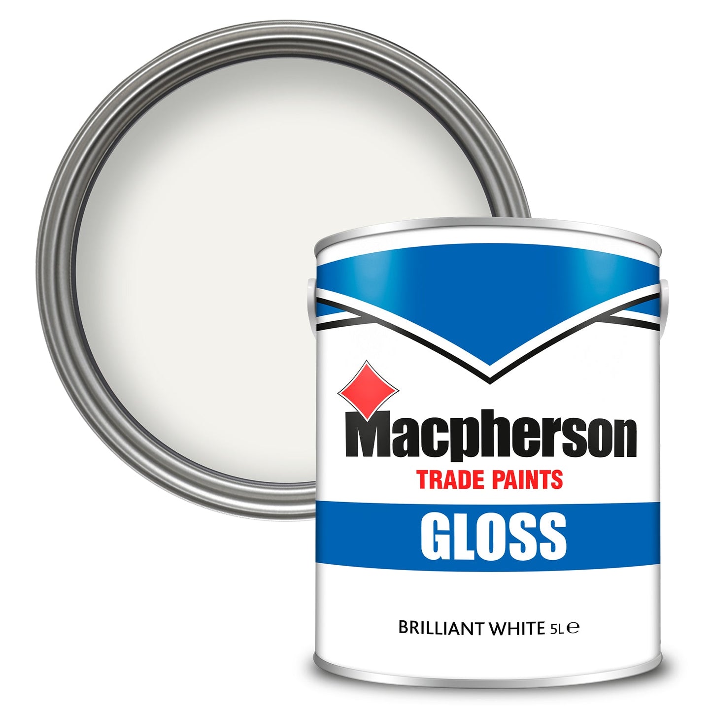 Macpherson Hardwearing High-Sheen Gloss Paint - Brilliant White