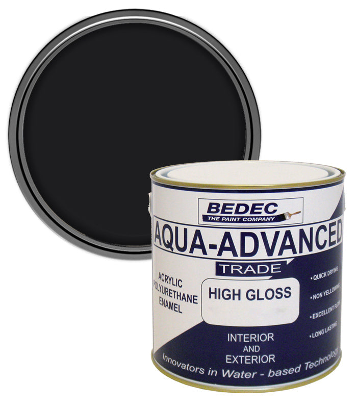 Bedec Aqua Advanced High Gloss Paint - Black