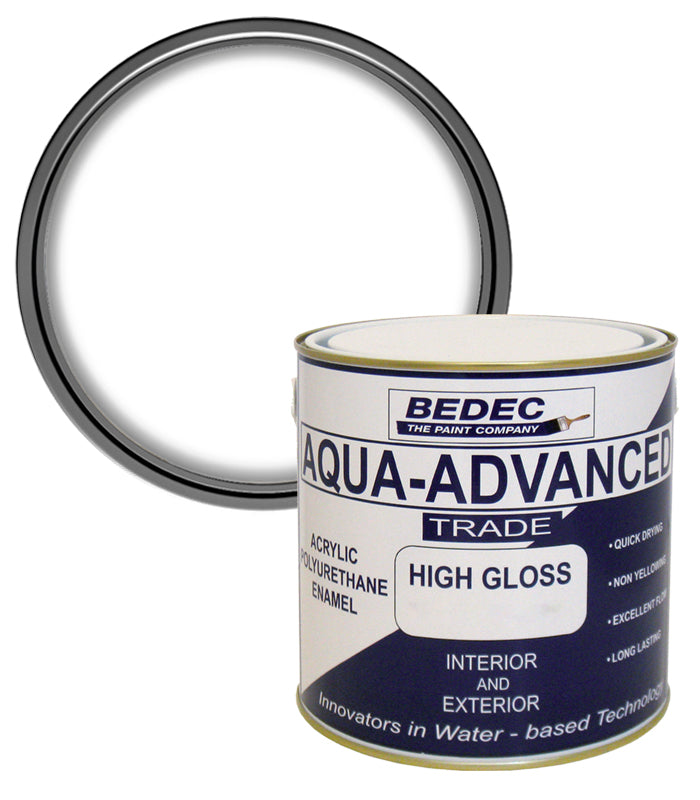 Bedec Aqua Advanced High Gloss Paint - Brilliant White