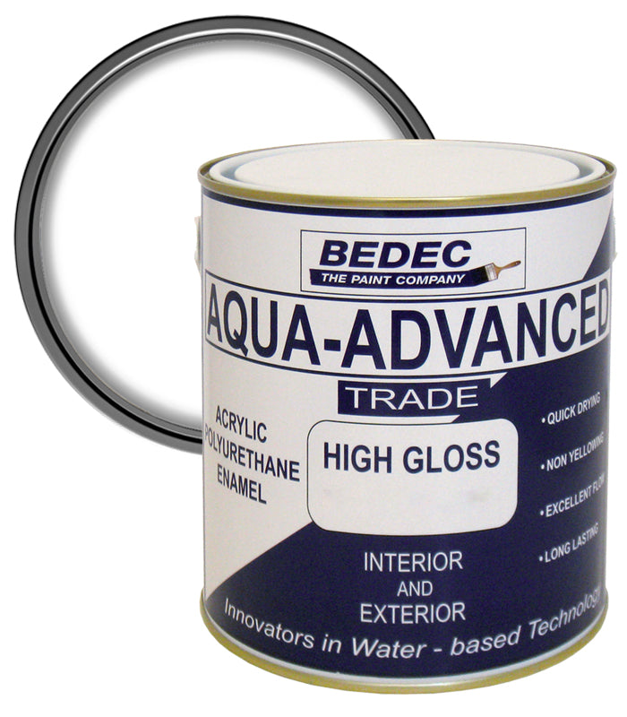 Bedec Aqua Advanced High Gloss Paint - Brilliant White