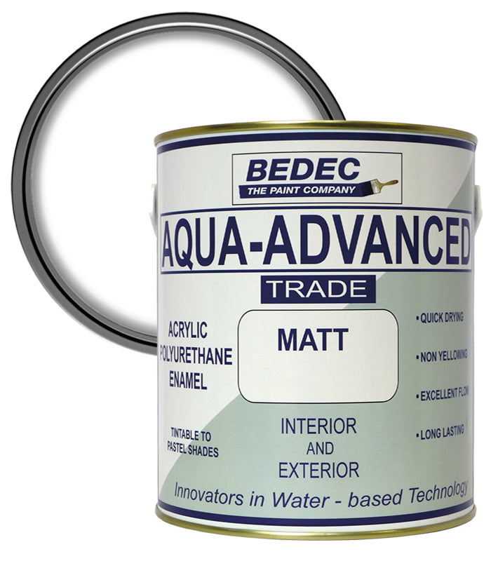 Bedec Aqua Advanced Matt Paint - Brilliant White