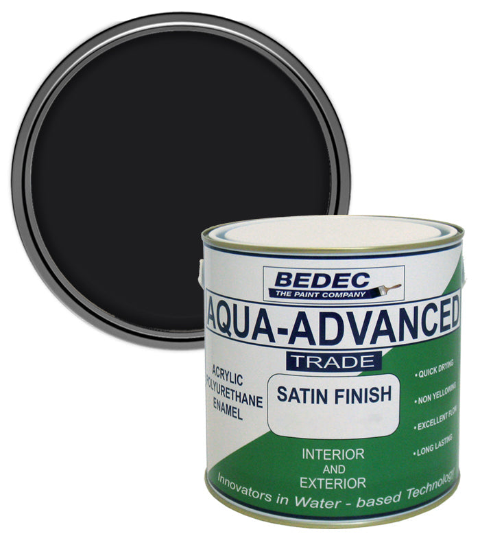 Bedec Aqua Advanced Satin Paint - Black