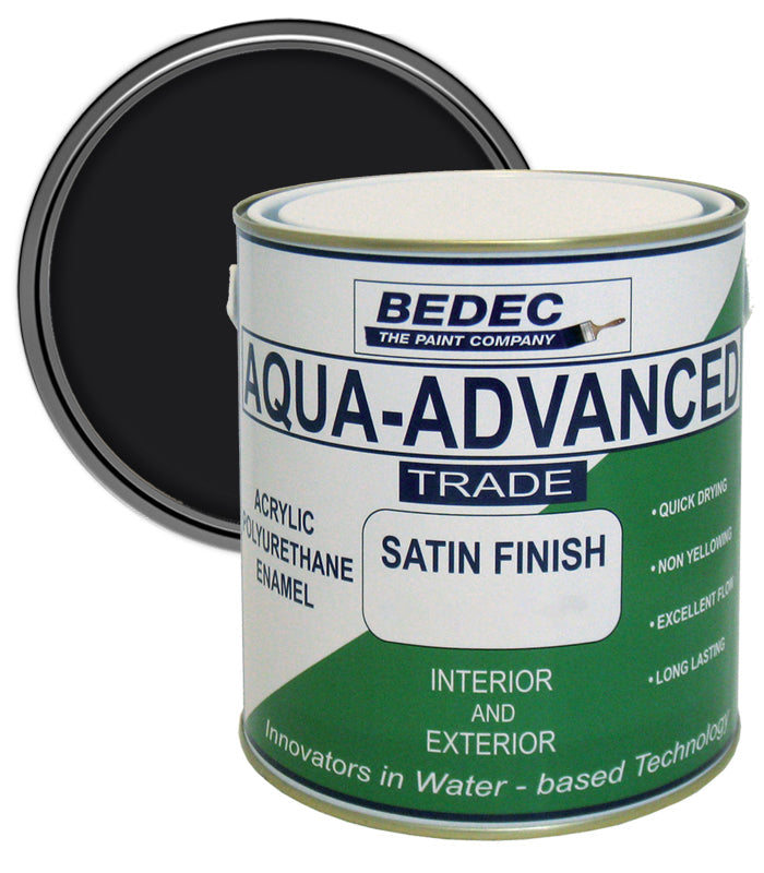 Bedec Aqua Advanced Satin Paint - Black
