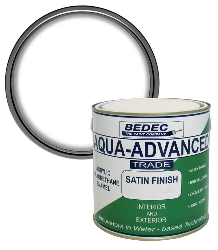 Bedec Aqua Advanced Satin Paint- Brilliant White