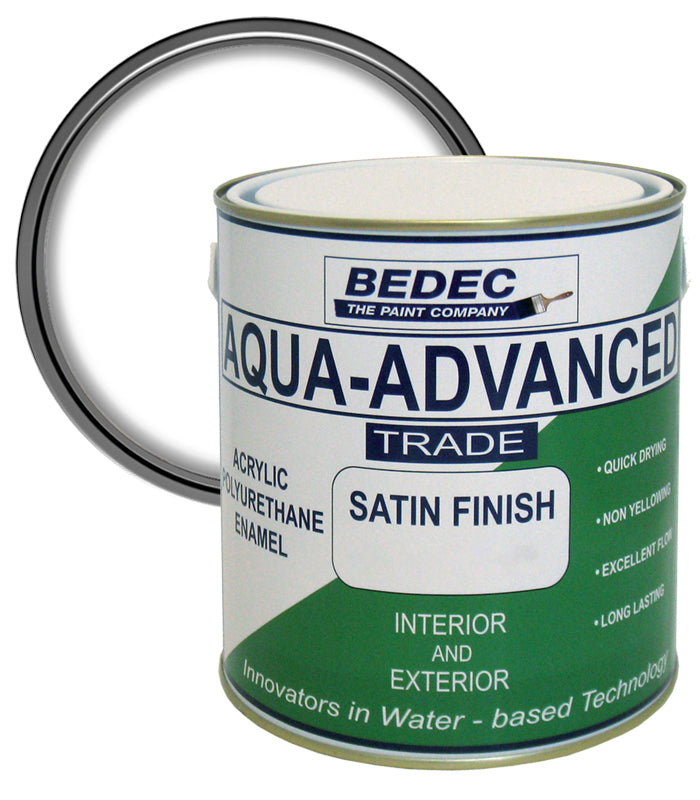 Bedec Aqua Advanced Satin Paint- Brilliant White