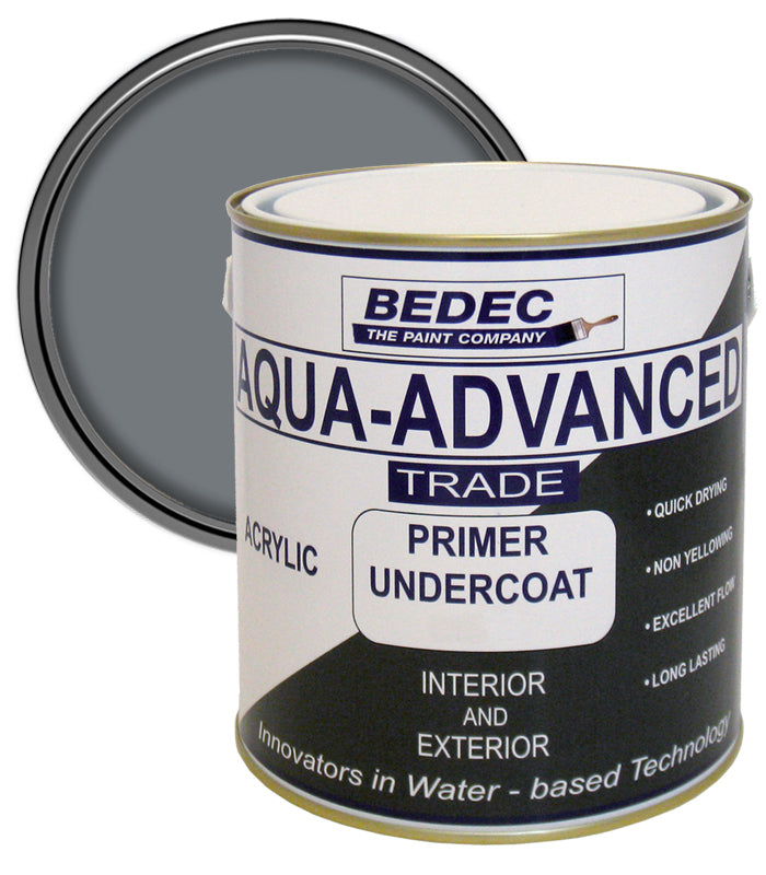 Bedec Aqua Advanced Primer Undercoat Paint - Dark Grey