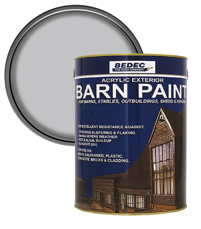 Bedec Barn Semi Gloss Paint - Light Grey