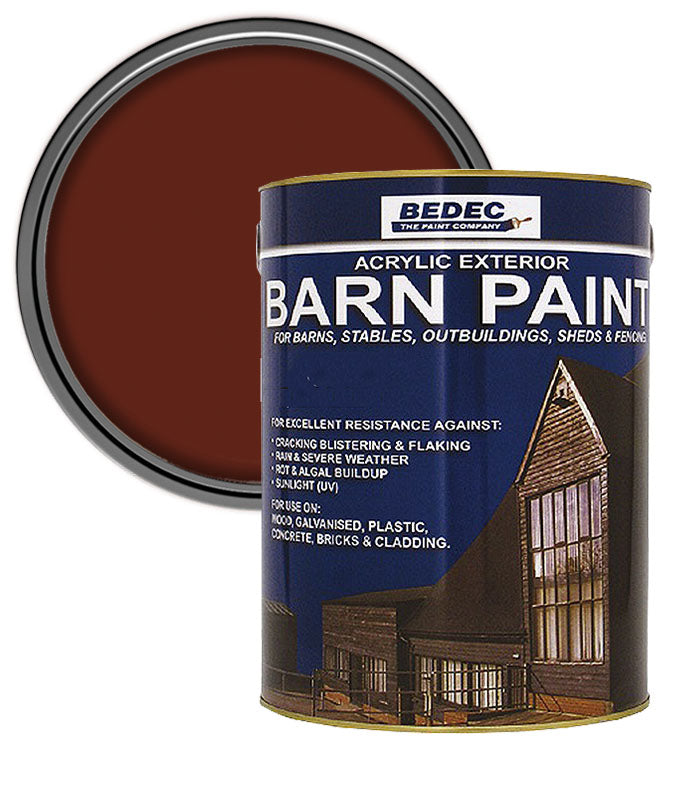 Bedec Barn Semi Gloss Paint - Tile Red