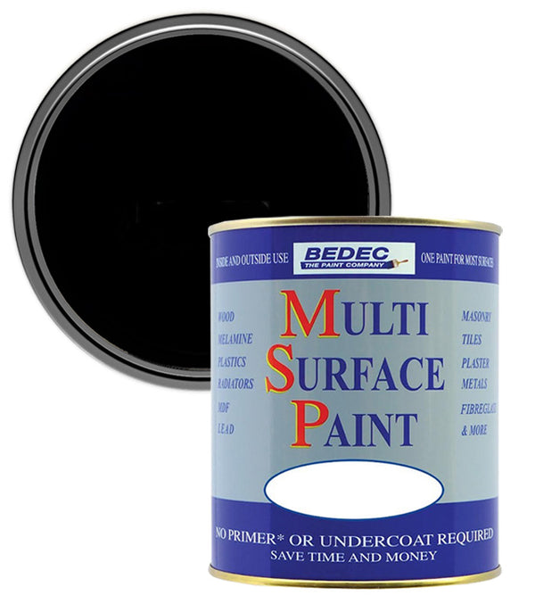 Bedec Multi Surface Soft Gloss Paint - Black