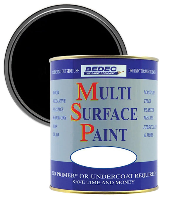 Bedec Multi Surface Soft Gloss Paint - Black
