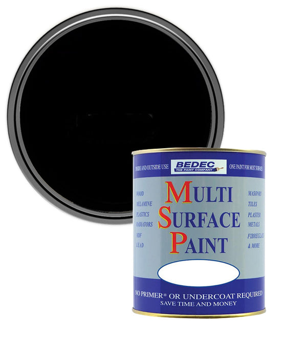 Bedec Multi Surface Soft Gloss Paint - Black