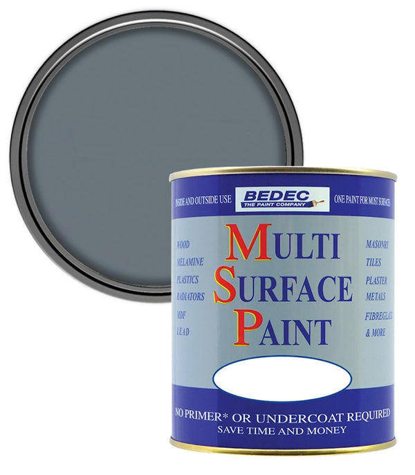 Bedec Multi Surface Soft Gloss Paint - Dark Grey