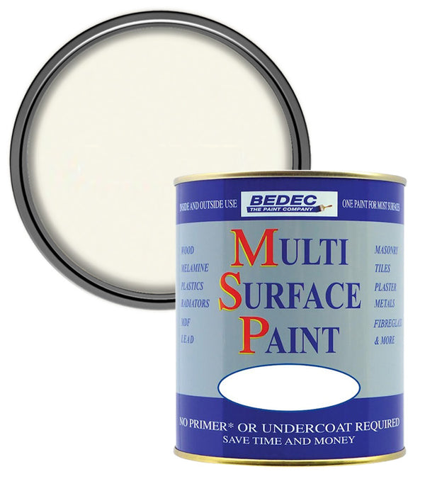 Bedec Multi Surface Soft Gloss Paint - Old White