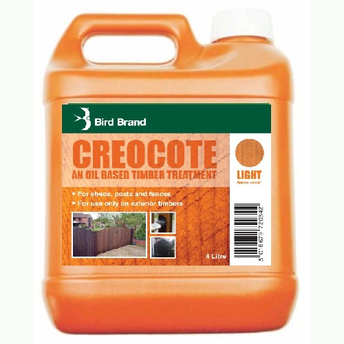 Bird Brand Light Brown Creocote Oil Based Exterior Wood Treatment 4L