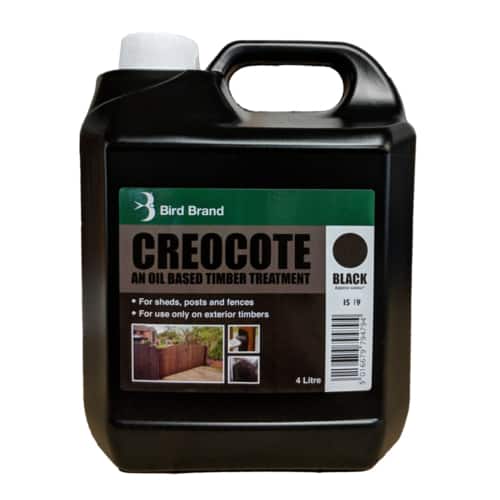 Bird Brand Black Creocote Oil Based Exterior Wood Treatment 4L