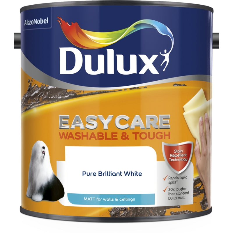 Dulux Easycare Washable & Tough Matt Paint Pure Brilliant White