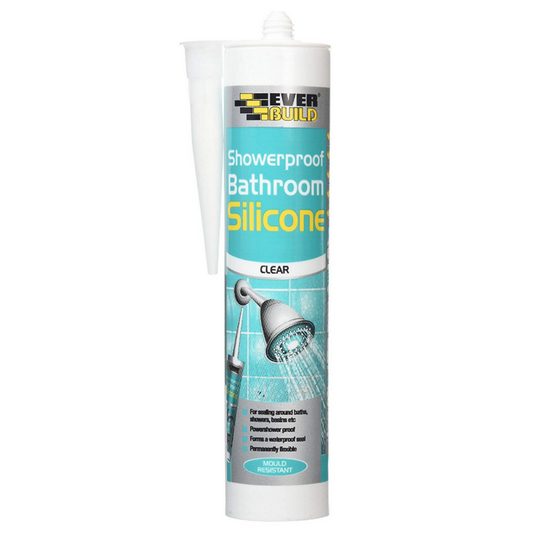 EVERBUILD SHOWERPROOF BATHROOM SILICONE Clear