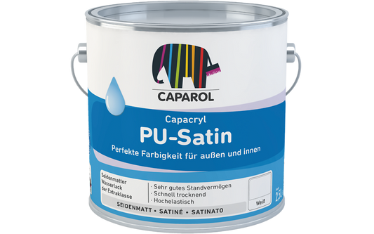 Caparol PU Satin Water Based Wood and Metal Paint White
