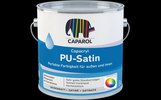 Caparol PU Satin Water Based Wood and Metal Paint Tinted Colours