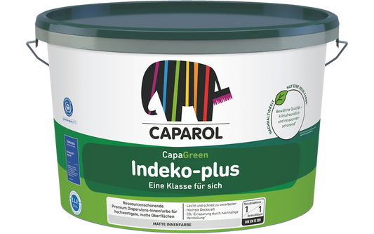 Caparol Indeko Plus 2.5% Sheen Super Flat Scrubbable Matt - White