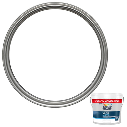 Dulux Trade Vinyl Matt Pure Brilliant White S.V.P. - 7.5 Litre