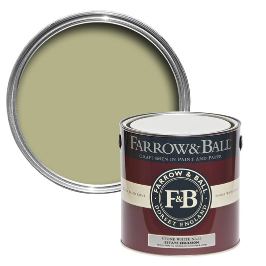 Farrow & Ball 750ml Flat Eggshell Stone White No.11