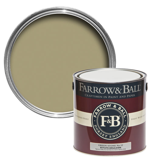 2.5L Estate Emulsion Green Stone No.12Farrow & Ball