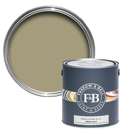 Farrow & Ball Multi Surface 2.5L Dead Flat Green Stone No.12