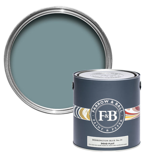 Farrow & Ball Multi Surface 2.5L Dead Flat Berrington Blue No.14