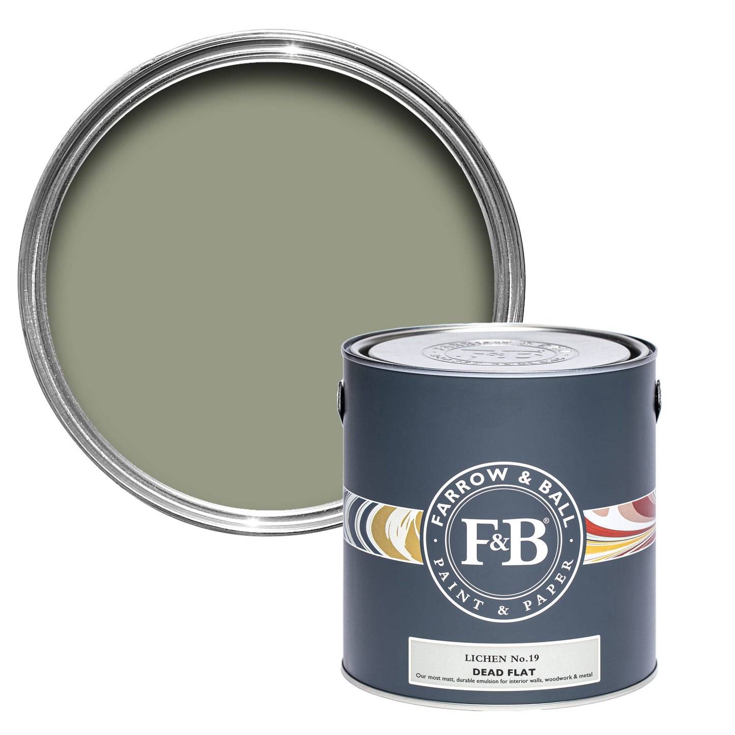 Farrow & Ball Multi Surface 750ml Dead Flat Lichen No.19