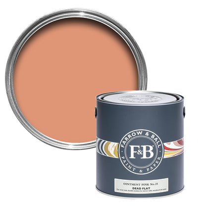 Farrow & Ball Multi Surface 5L Dead Flat Ointment Pink No.21