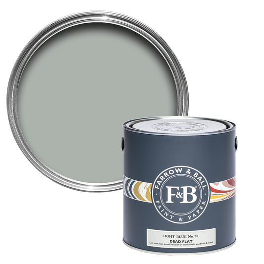 Farrow & Ball Multi Surface 5L Dead Flat Light Blue No.22